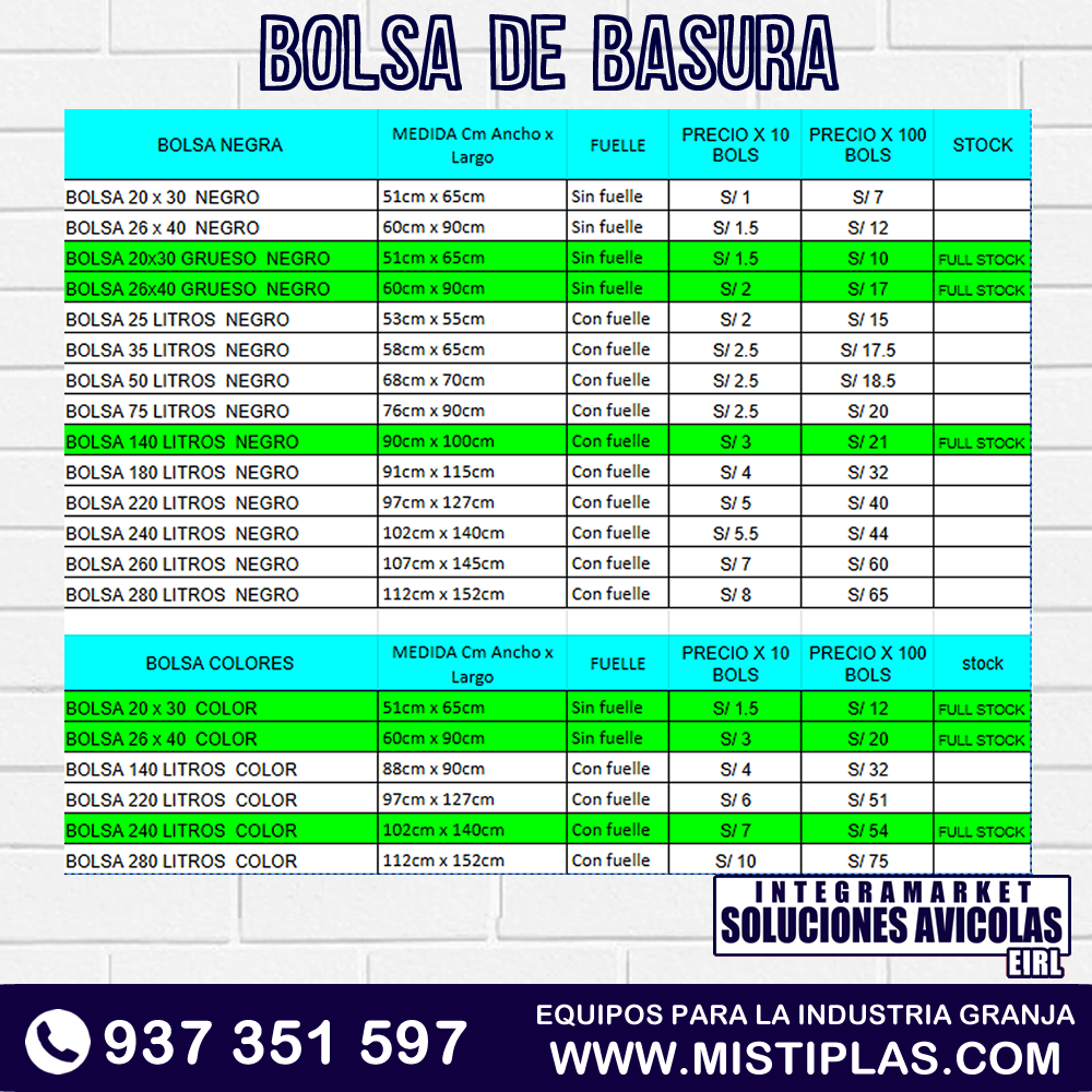 BOLSA 26x40 GRUESO X100UND MISTIPLAS