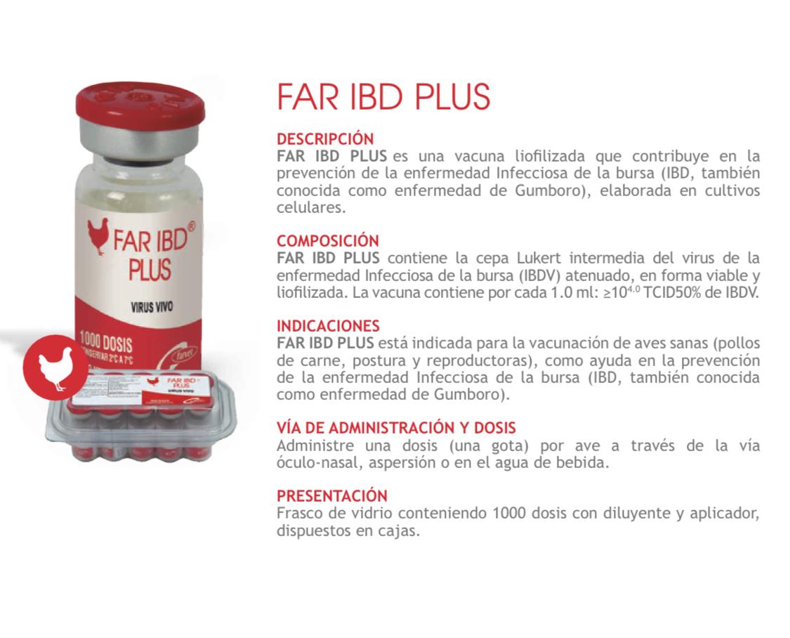 FAR IBD PLUS VACUNA GUMBORO - 1000 DS MISTIPLAS
