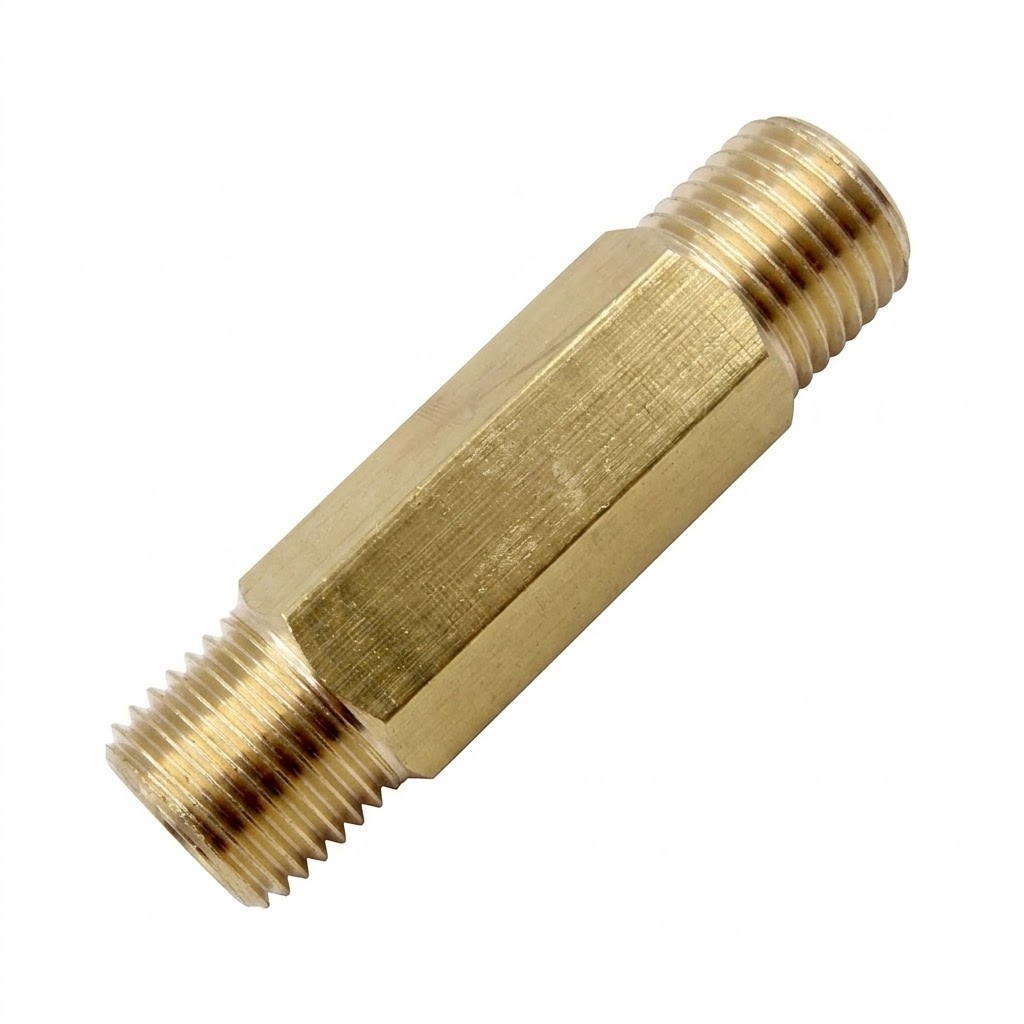 NIPLE DE BRONCE 1/4T X1/4T MISTIPLAS