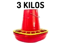 COMEDERO PVC 3 KG CON REJILLA